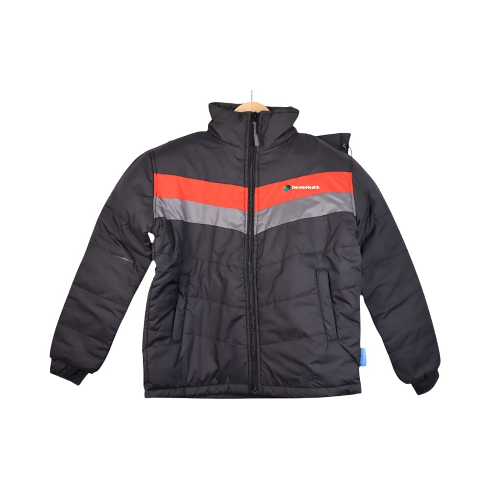 Greys&blues Glide Jacket- Black & Red with Grey